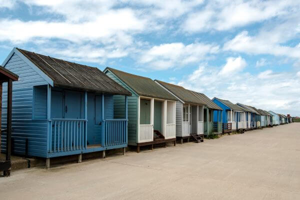 Skegness beach huts.