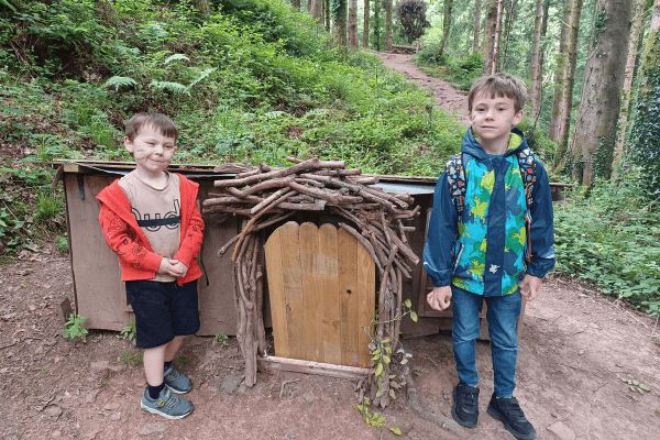 Elijah and Alistair posing happily together.