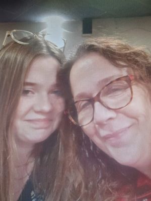 Mandy and her daughter Erin smiling