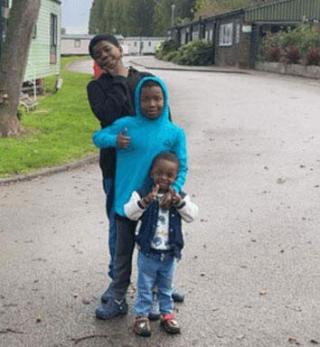 three kids