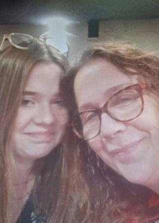 Mandy and her daughter Erin smiling